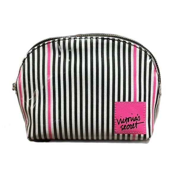Victoria’s Secret Striped Beauty Cosmetic Make-up Travel bag - Picture 1 of 5